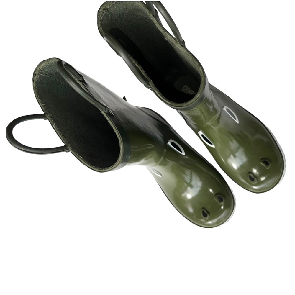 Gymboree green dinosaur rain boots size 13 - Picture 6 of 10